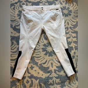 Kerrits White and Black show riding  breeches